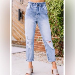 KanCan Never Leave High Rise Paperbag Jeans Size S